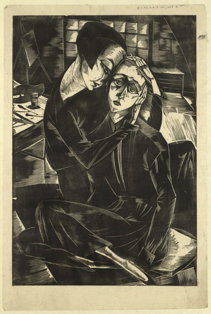 Бистра Винарова. Утеха. Гравюра на дърво. Б.д. ЦДА, ф. 77К, оп. 3, а.е. 35, л. 2