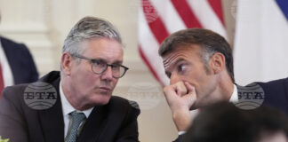 Британският премиер Киър Стармър и френският президент Еманюел Макрон