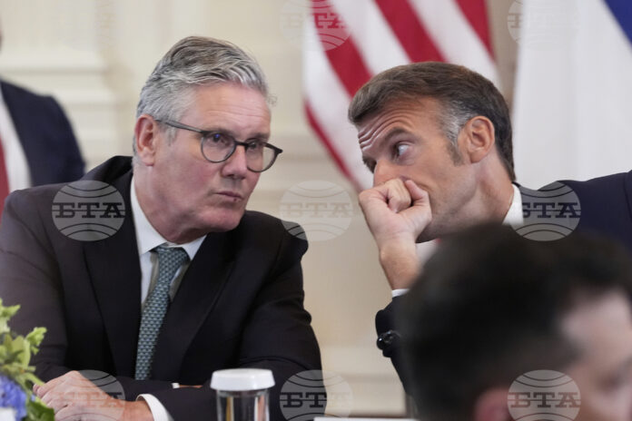 Британският премиер Киър Стармър и френският президент Еманюел Макрон