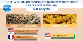 Цените на основните зърнени стоки не отбелязаха особени промени на световните борсови пазари през седмицата, по данни на ССБ