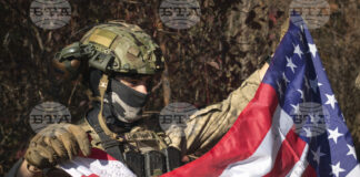 25-годишен доброволец от Тексас, с позивна "Дима", на фронтовата линия в Харковска област, октомври 2024 г. Снимка: AP/БТА