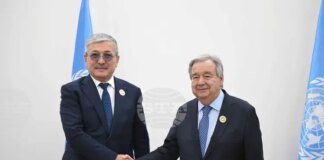 КАБАР: Премиерът на Киргизстан обсъди развиващите се страни без излаз на море с генералния секретар на ООН