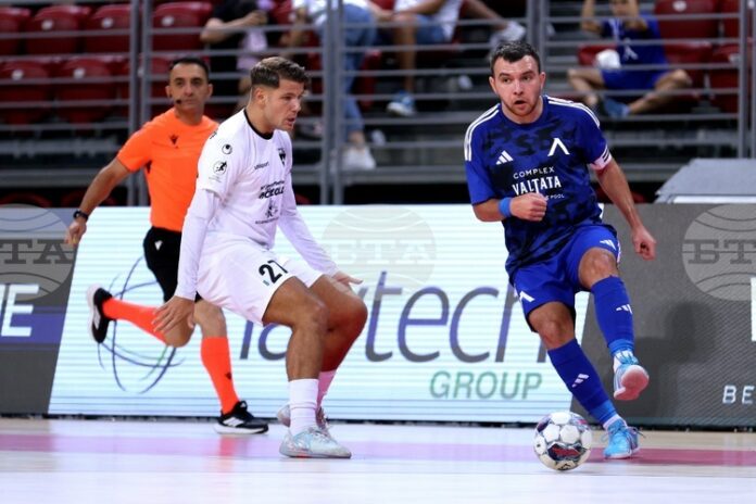Левски (София) претърпя поражение в третата си среща от квалификационния турнир в Шампионската лига по футзал