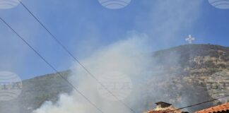 Пет пожарни екипа участват в гасенето на пожар в местността Св. Георги в Сливен