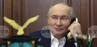 Владимир Путин обсъди в отделни телефонни разговори резултатите от срещата на върха в Аляска с президентите на Беларус и Казахстан