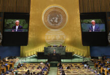 Антонио Коща пред Общото събрание на ООН: От Украйна до Близкия изток – мирът изисква колективна отговорност Председателят на Европейския съвет Антонио Коща на трибуната на ООН