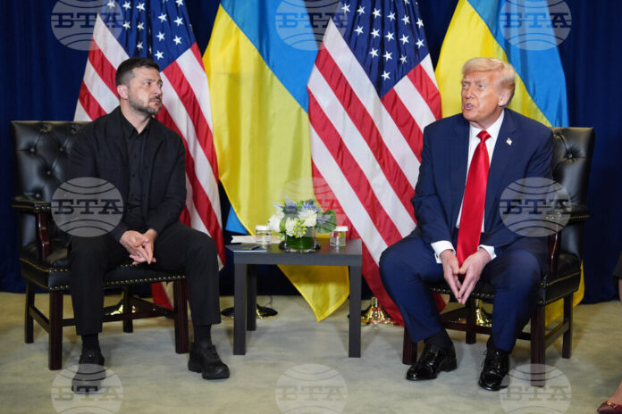 Президентът на САЩ Доналд Тръмп и украинският лидер Володимир Зеленски разговарят днес в централата на ООН в Ню Йорк