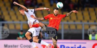 Лече измъкна точка при домакинството си срещу Болоня с гол в добавеното време