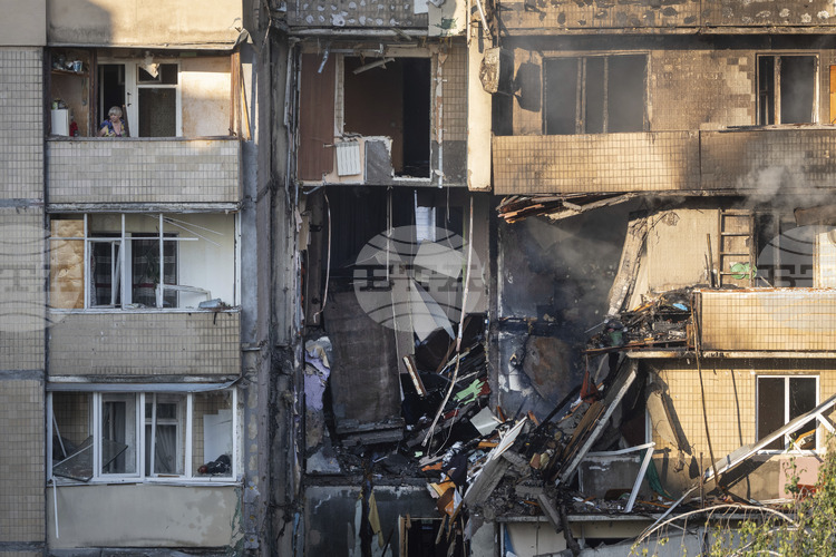 СподелиНападения с дронове от Русия доведоха до възникване на пожари