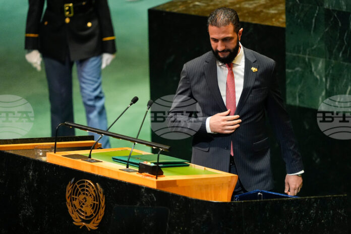 Сирийският лидер Ахмед аш Шараа говори за първи път пред Общото събрание на ООН