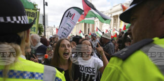 Стотици протестиращи рискуват да бъдат арестувани във Великобритания заради подкрепата им за забранената организация "Действие за Палестина"