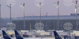 Изглед към международното летище в град Мюнхен