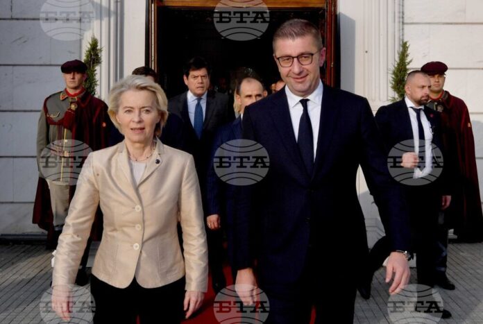 Урсула фон дер Лайен и Християн Мицкоски