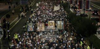 Хиляди протестиращи в Сърбия отбелязаха 11 месеца от трагедията в Нови Сад