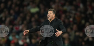 Наставникът на Атлетико Мадрид Диего Симеоне: "Трябва да оставим мача с Арсенал зад гърба си"