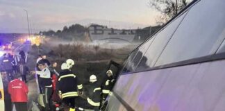 Отнемане на предимство е причина за катастрофата при Харманли, при която автобус с 14 пътници спря на ръба на дълбоко дере