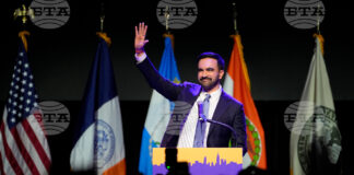 овоизбраният кмет на Ню Йорк Зохран Мамдани. Снимка: AP