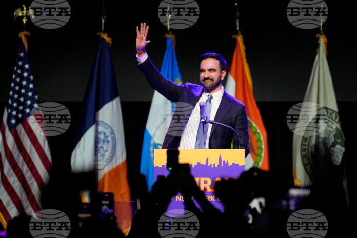 овоизбраният кмет на Ню Йорк Зохран Мамдани. Снимка: AP