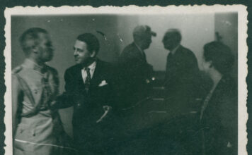 Симеон Радев, Тодор Павлов, и Мейнард Барнс (Maynard Barnes), дипломат, представител на САЩ в Съюзната контролна комисия. София. Б.д. ЦДА, ф. 77К, оп. 4, а.е. 1676