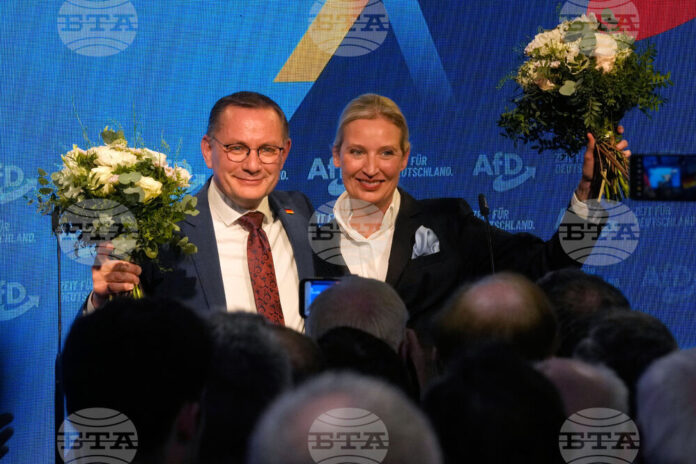 Лидерите на крайнодясната АзГ Алис Вайдел и Тино Крупала