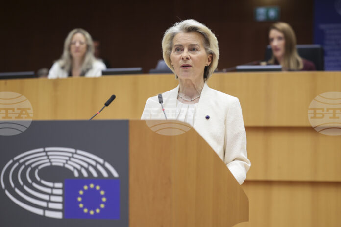 Има три възможности за продължаване на финансовата подкрепа за Украйна, каза Фон дер Лайен