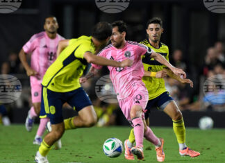 Лионел Меси вкара два гола и направи две асистенции за успеха на Интер Маями срещу Нашвил Лионел Меси вкара два гола и направи две асистенции за успеха на Интер Маями срещу Нашвил