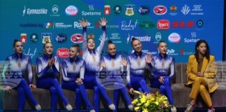 ОБНОВЕНА Националният отбор на България за жени спечели световната титла на шампионата на планетата по естетическа групова гимнастика в Самоков