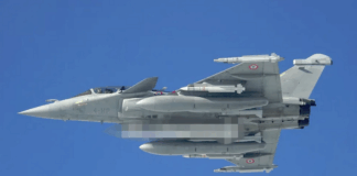 Френски изтребител Rafale с ракета ASMPA-R през 2024 г.