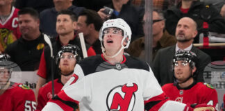 Шимон Немец отбеляза хеттрик за победа на Ню Джърси Девилс срещу Чикаго Блекхоукс в НХЛ