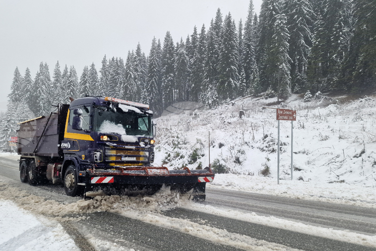 В Пампорово снежната покривка достига 10 см съобщават от Планинската