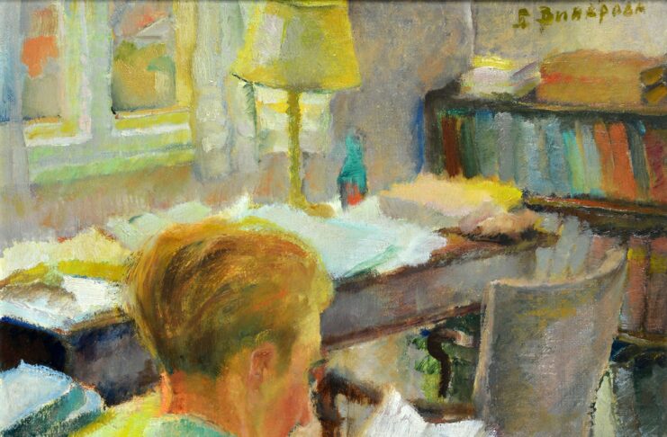 Бистра Винарова. Портрет на Траян Радев. 1947 – 1948 г. ЦДА, ф. 77К, оп. 3, а.е. 101, л. 1