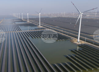 Производството на възобновяема енергия в Китай се е утроило за последните пет години, отчита китайска правителствена служба