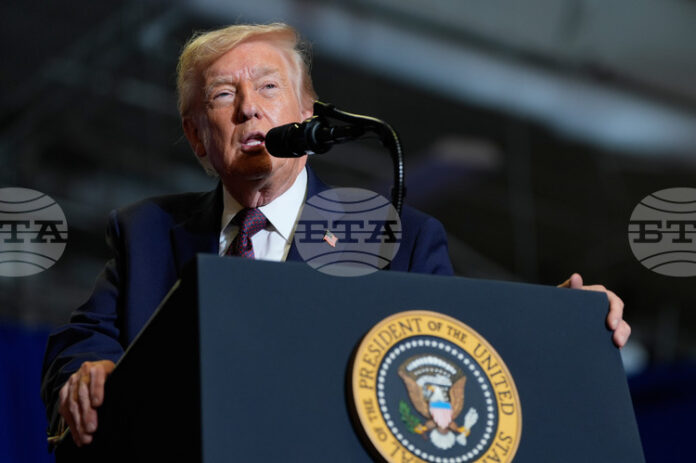 Тръмп се опита да укрепи позициите си по отношение на американската икономика по време на речта си в Роки Маунт, щата Северна Каролина