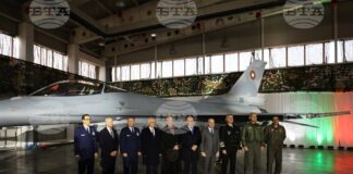 На церемония в авиобаза Граф Игнатиево представиха първите осем български изтребителя F-16 Block 70