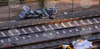 Мястото на железопътната катастрофа в Адамус, Испания. 19 януари 2026 г.