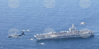 Американският самолетоносач "Ейбрахам Линкълн".