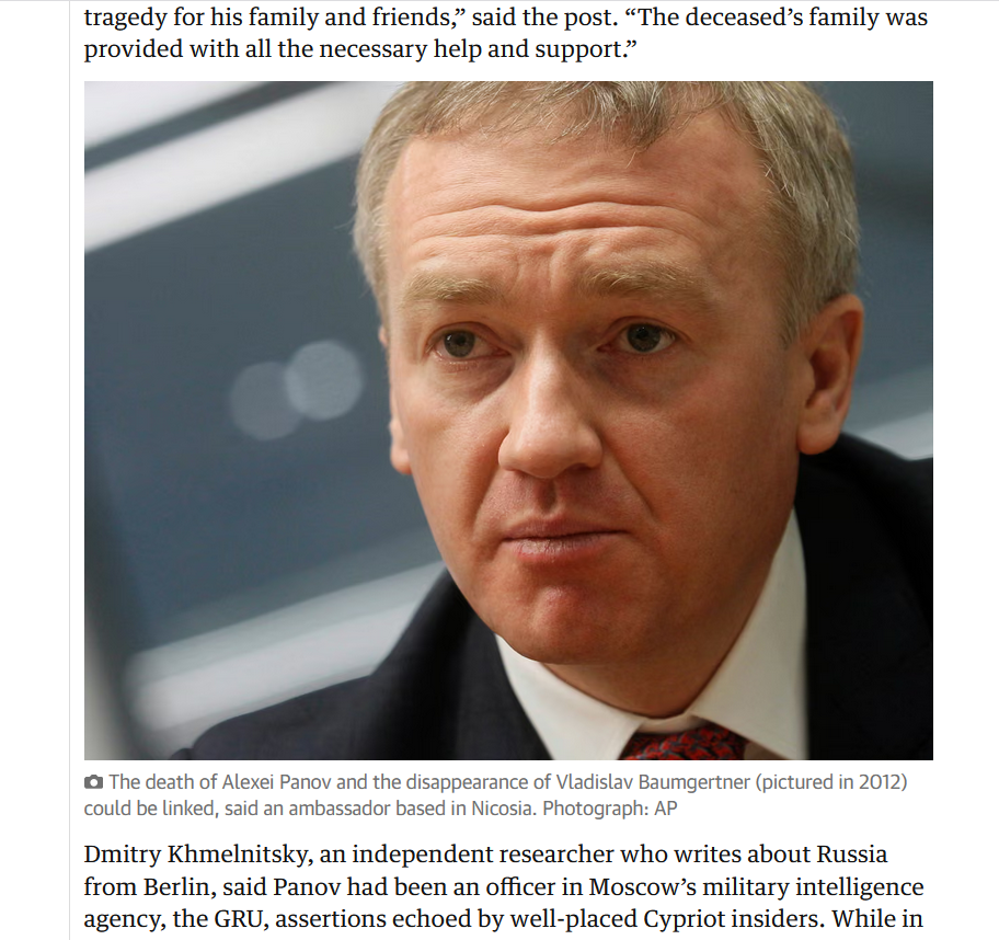 Смъртта на руски дипломат в Посолството на Русия в Никозия