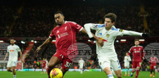 Илия Груев игра 90 минути и помогна на Лийдс да вземе точка при гостуването на Ливърпул