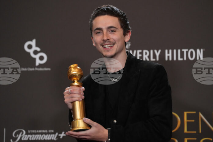 Тимъти Шаламе триумфира в една от най-оспорваните категории на наградите „Златен глобус“, които тази година бяха с лек политически оттенък