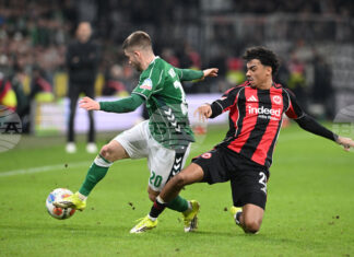 Вердер и Айнтрахт направиха зрелищно равенство в Бундеслигата