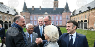 Лидерите на ЕС на среща на върха в замъка „Алден Бизен“.