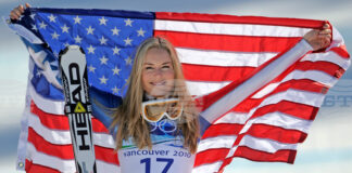 Арнолд Шварценегер към Линдзи Вон: "Линдзи няма да се прибере от тези Олимпийски игри с медал, а със сърце на шампион"