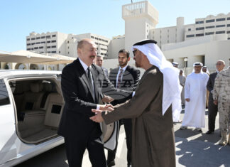 АЗЕРТАДЖ: Президентите на Азербайджан и ОАЕ наблюдаваха съвместното оперативно-тактическо учение "Щит на мира 2026", проведено в Абу Даби