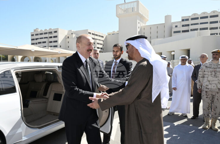 АЗЕРТАДЖ: Президентите на Азербайджан и ОАЕ наблюдаваха съвместното оперативно-тактическо учение "Щит на мира 2026", проведено в Абу Даби