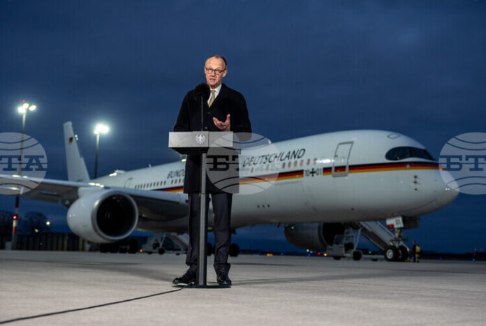 Мерц пристигна в Пекин на първото си официално посещение в Мерц пристигна в Пекин на първото си официално посещение в Китай като канцлер на Германия