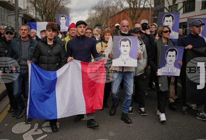 При засилени мерки за сигурност започна възпоменателно шествие в Лион след убийството на младия крайнодесен активист Кантен Дьоранк