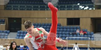 Давид Иванов спечели златен медал на финала на кон с гривни на Световната купа по спортна гимнастика в Баку