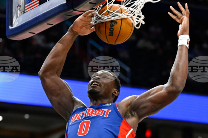 Джейлън Дюрен отбеляза 23 точки, Детройт Пистънс победи Голдън Стейт Уориърс в мач от редовния сезон на Националната баскетболна асоциация