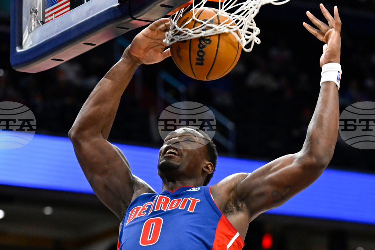 Джейлън Дюрен отбеляза 23 точки, Детройт Пистънс победи Голдън Стейт Уориърс в мач от редовния сезон на Националната баскетболна асоциация