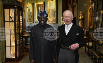 Крал Чарлз Трети прие президента на Нигерия на историческата държавна визита